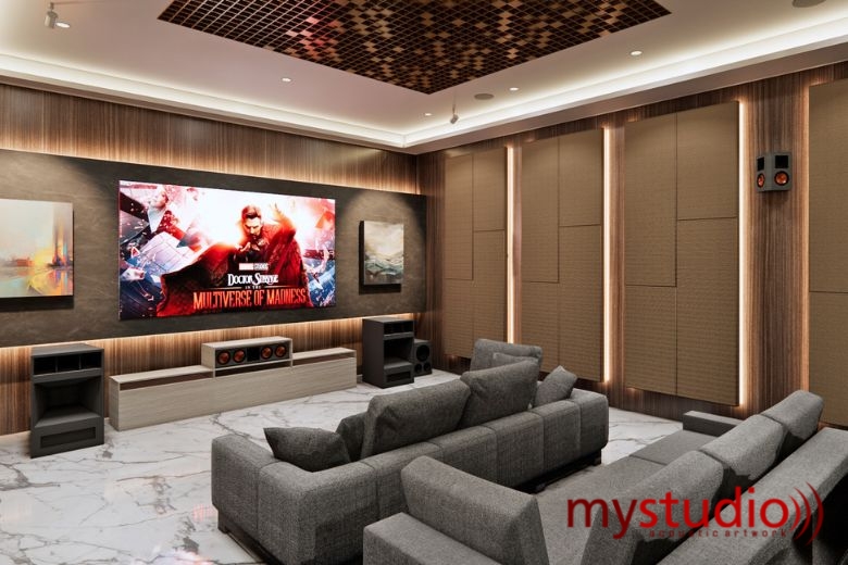 Ruang Hometheater Bapak Popo Kalimantan | Jasa Pembuatan Ruang Hometheater | Pembuatan Bioskop Pribadi